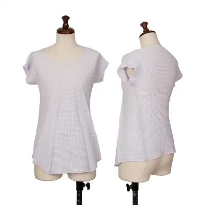 ISSEY MIYAKE Stretch Pleated Tuck Design T Shirt