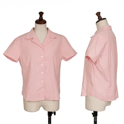 Mademoiselle NON NON Pinstripe Open Collar Shirt