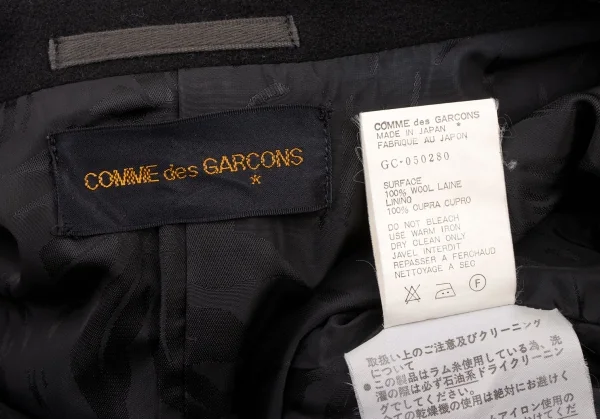 COMME des GARCONS Wool Lining Floral Pattern Coat K-134986_019