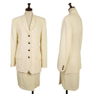 Jean Paul GAULTIER FEMME Embellished Design Jacket & Skirt