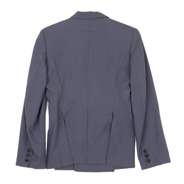 ジャンポールゴルチエファムJean Paul GAULTIER FEMME ウールスリットセットアップスーツ ブルーグレー40 K-134996_008