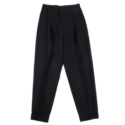 Jean Paul GAULTIER HOMME Wool Nylon Tuck Pants