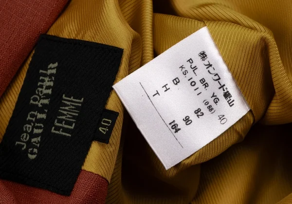 Jean-Paul GAULTIER FEMME Faux Button Wool Poly Jacket K-135017_019