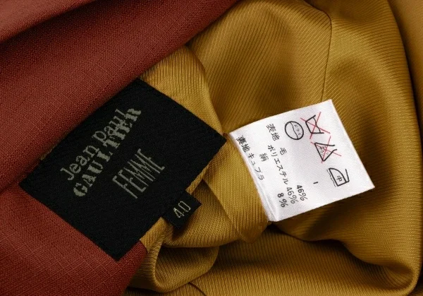 Jean-Paul GAULTIER FEMME Faux Button Wool Poly Jacket K-135017_020