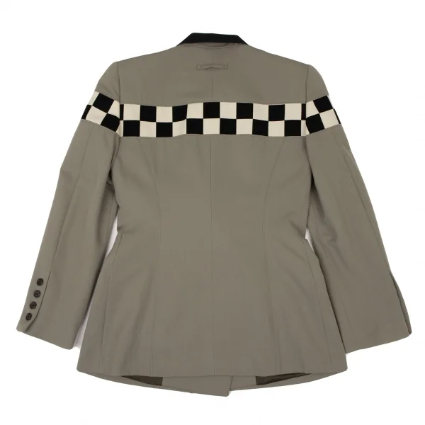 Jean-Paul GAULTIER CLASSIQUE Checker Switching Wool Jacket K-135027_015