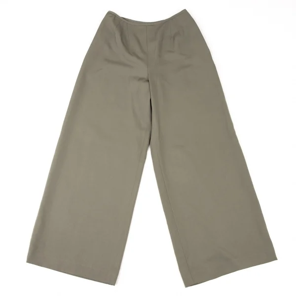 ジャンポールゴルチエクラシックJean Paul GAULTIER CLASSIQUE ウールギャバワイドパンツ グレージュ40 K-135028_001