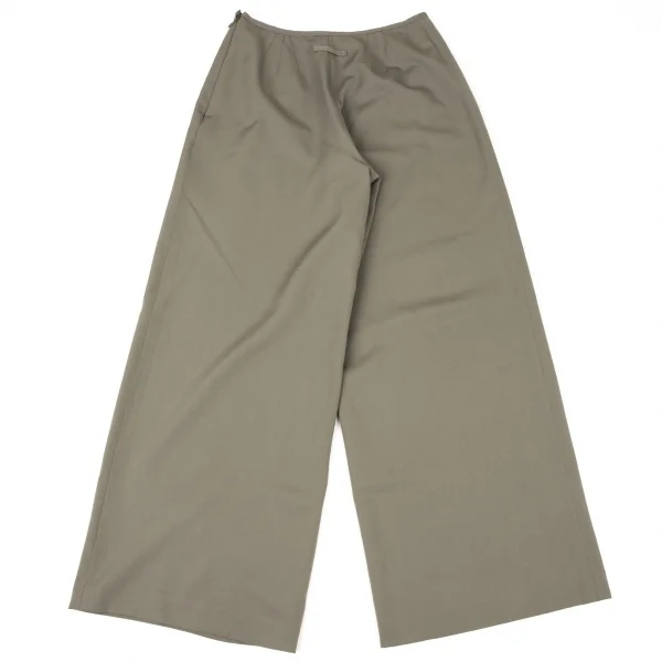 ジャンポールゴルチエクラシックJean Paul GAULTIER CLASSIQUE ウールギャバワイドパンツ グレージュ40 K-135028_008