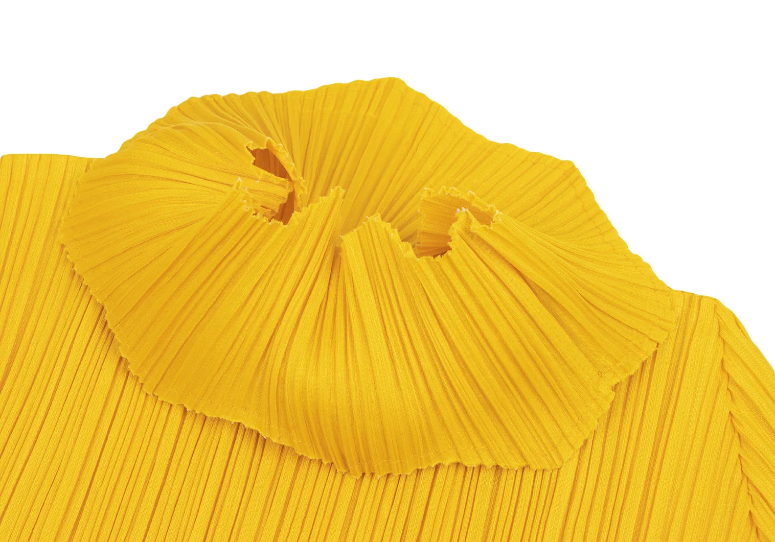 プリーツプリーズPLEATS PLEASE ジグザグカットネック半袖