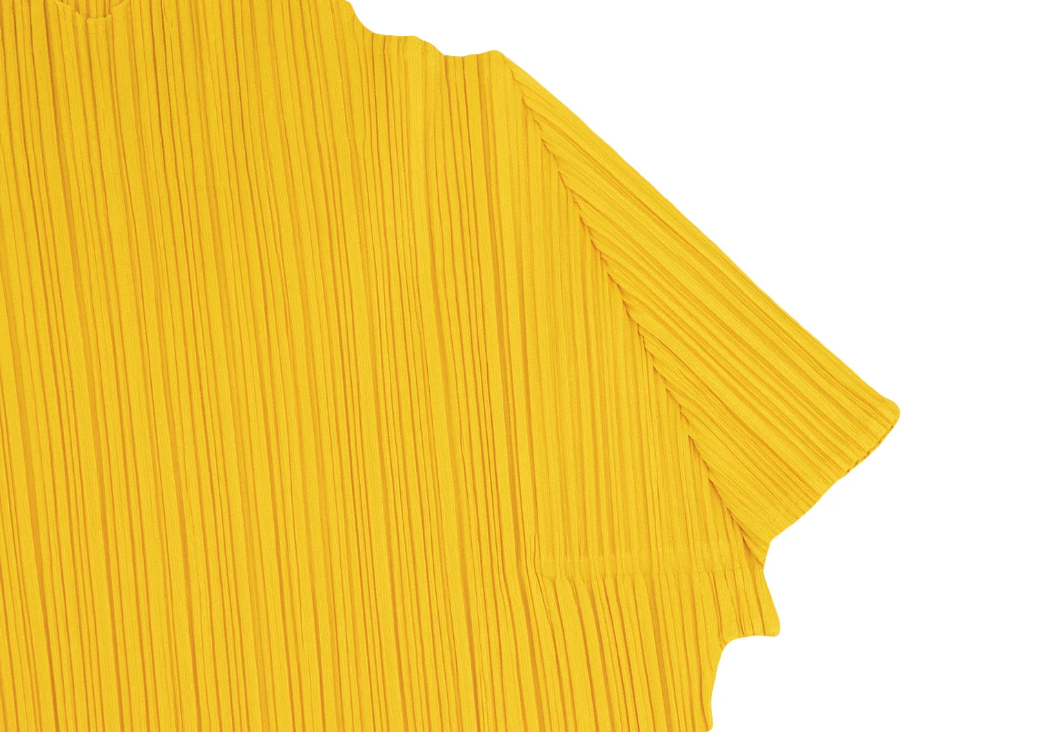 PLEATS PLEASE メッシュ プリーツ カットソー 半袖 3 黄緑