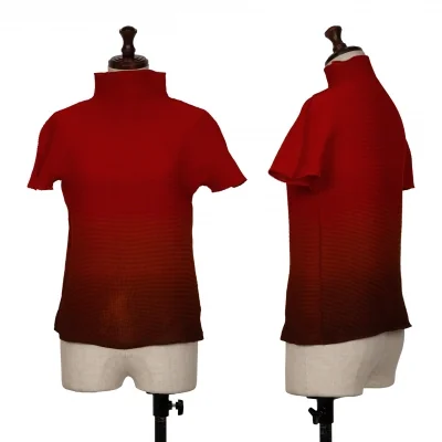 Unbranded Gradation Printed Stretch Pleated T Shirt