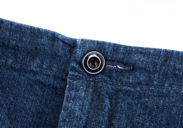45rpm コットン裾タックデニムスカート インディゴブルー3 K-135055_004