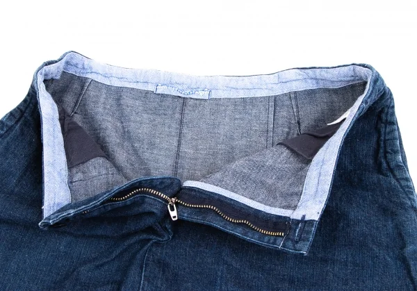 45rpm コットン裾タックデニムスカート インディゴブルー3 K-135055_005