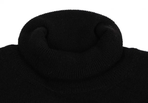 マドモアゼルノンノンMademoiselle NON NON カシミヤワンポイント刺繍タートル半袖ニット 黒38M 【レディース】 マドモアゼルノンノンMademoiselle NON NON カシミヤワン
