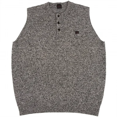 Papas Wool Henley Neck Knit Vest