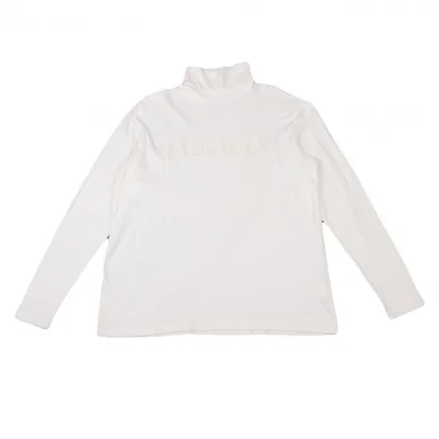 Papas Front Logo Embroidery Turtleneck T-Shirt