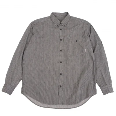 Papas Striped Sleeve Switching Long Sleeve Shirt