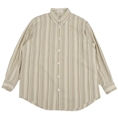 Papas Cotton Multi Stripe Button Down Long Sleeve Shirt