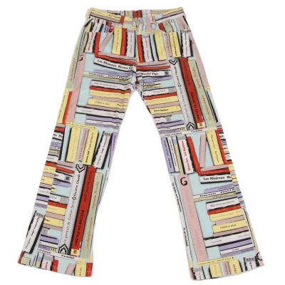 Jean Paul GAULTIER PARIS Book Printed Stretch Pants