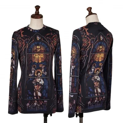 Jean Paul GAULTIER FEMME Stained Glass Print T Shirt