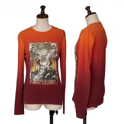 Jean Paul GAULTIER FEMME Gargoyle Print Gradient T Shirt