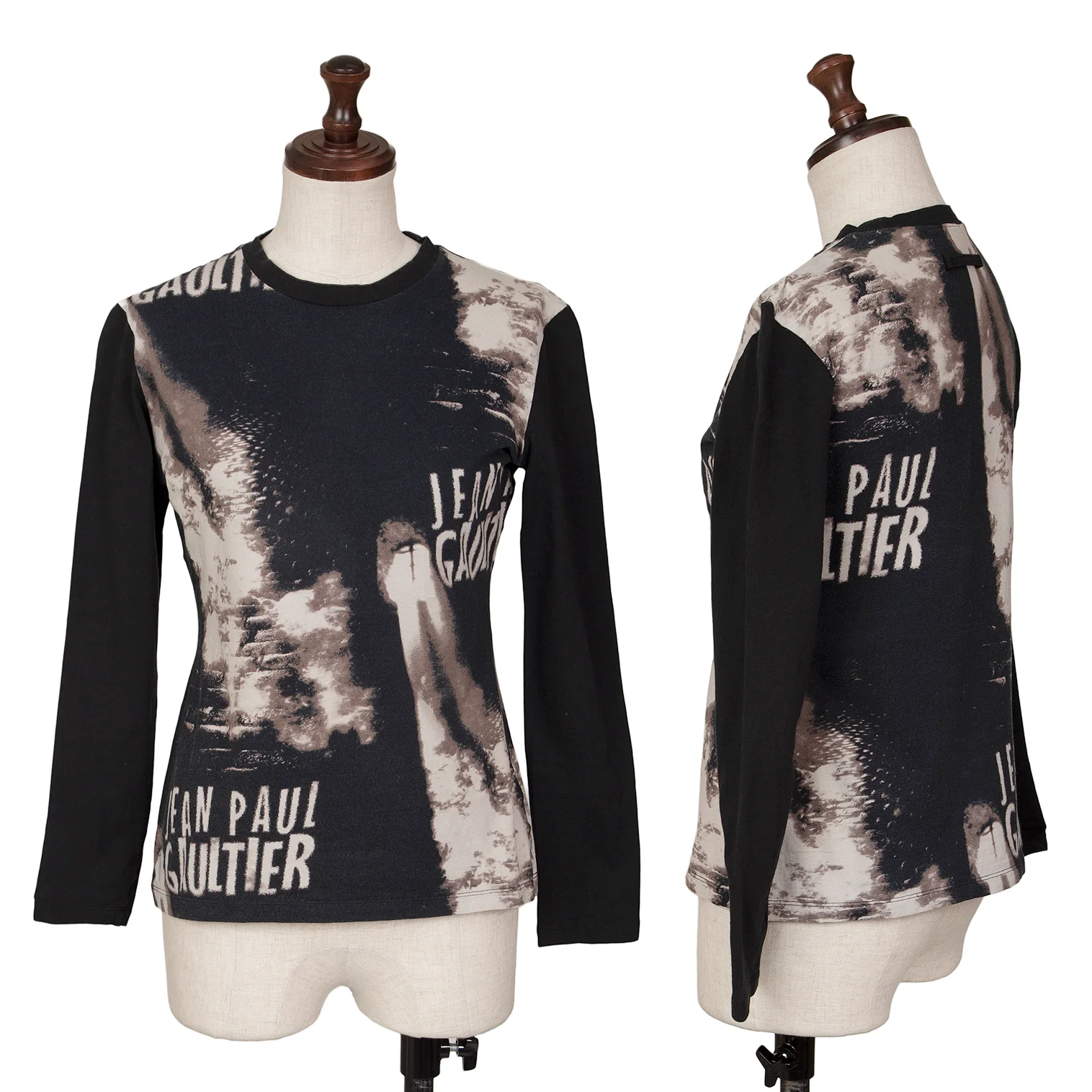 JEANPAUL GAULTIER CLASSIQUEカットソー　チュール素材 Jean Paul GAULTIER CLASSIQUE フード付き人物柄パワーネット
