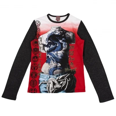 GAULTIER JEAN'S Japanese Printed Long Sleeve T Shirt