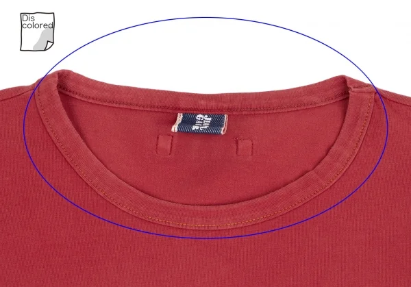 ジーンズポールゴルチエJean's Paul GAULTIER フロッキープリントメタリックロゴカットソー 赤M K-135158_002