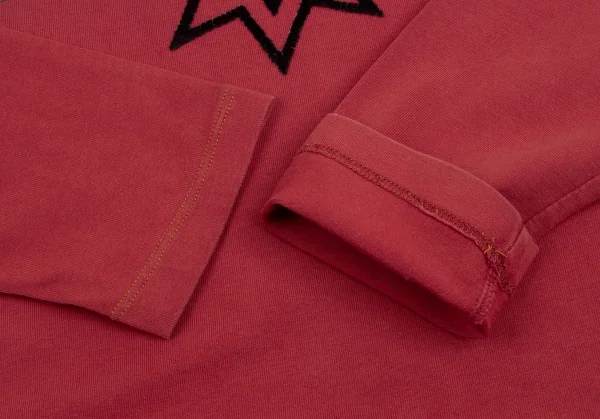 ジーンズポールゴルチエJean's Paul GAULTIER フロッキープリントメタリックロゴカットソー 赤M K-135158_004