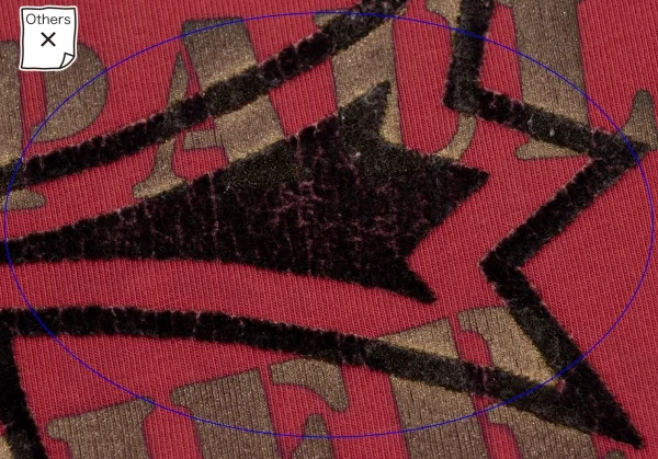 ジーンズポールゴルチエJean's Paul GAULTIER フロッキープリントメタリックロゴカットソー 赤M K-135158_006