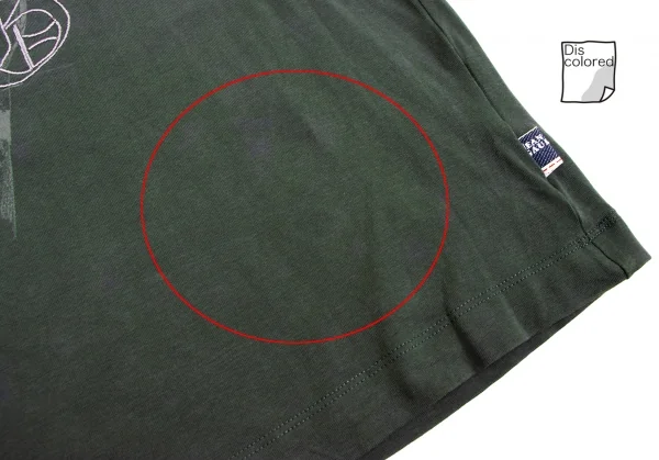 ジーンズポールゴルチエJean's Paul GAULTIER ロゴ刺繍プリントカットソー 深緑M K-135159_010