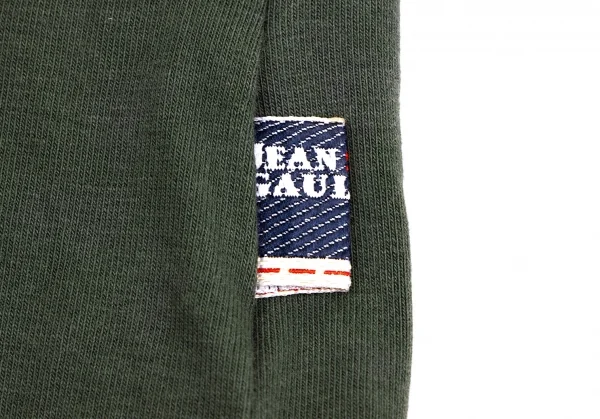ジーンズポールゴルチエJean's Paul GAULTIER ロゴ刺繍プリントカットソー 深緑M K-135159_012