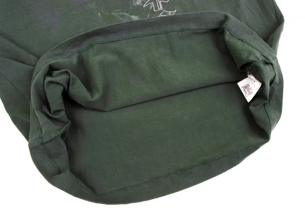 ジーンズポールゴルチエJean's Paul GAULTIER ロゴ刺繍プリントカットソー 深緑M K-135159_013