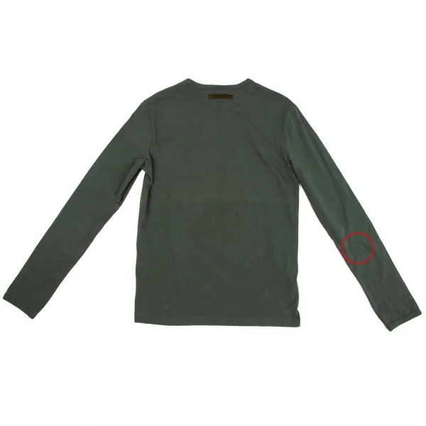 ジーンズポールゴルチエJean's Paul GAULTIER ロゴ刺繍プリントカットソー 深緑M K-135159_014