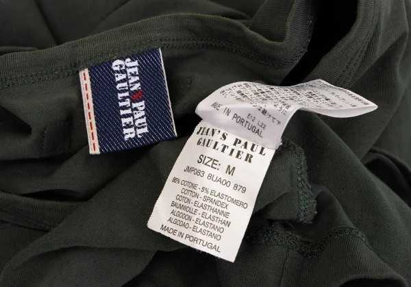 ジーンズポールゴルチエJean's Paul GAULTIER ロゴ刺繍プリントカットソー 深緑M K-135159_018