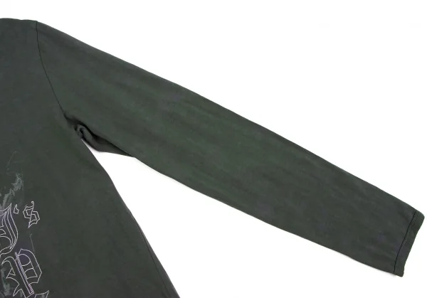 ジーンズポールゴルチエJean's Paul GAULTIER ロゴ刺繍プリントカットソー 深緑M K-135159_006