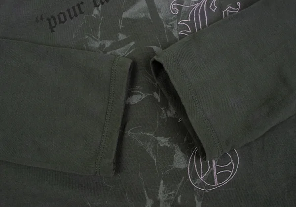ジーンズポールゴルチエJean's Paul GAULTIER ロゴ刺繍プリントカットソー 深緑M K-135159_007