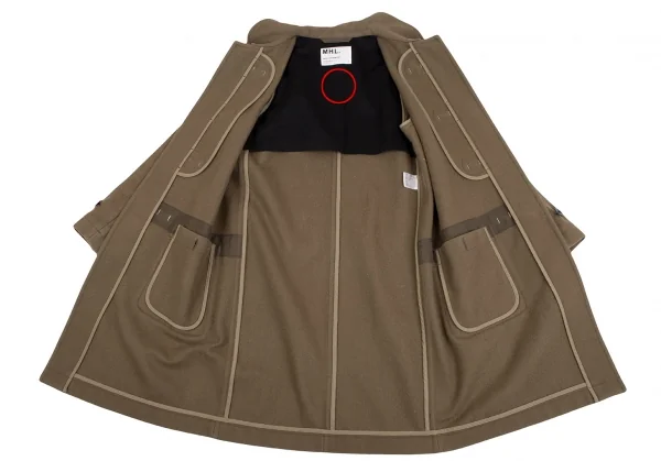 MHL Round Collar Wool Duffle Coat K-135164_015