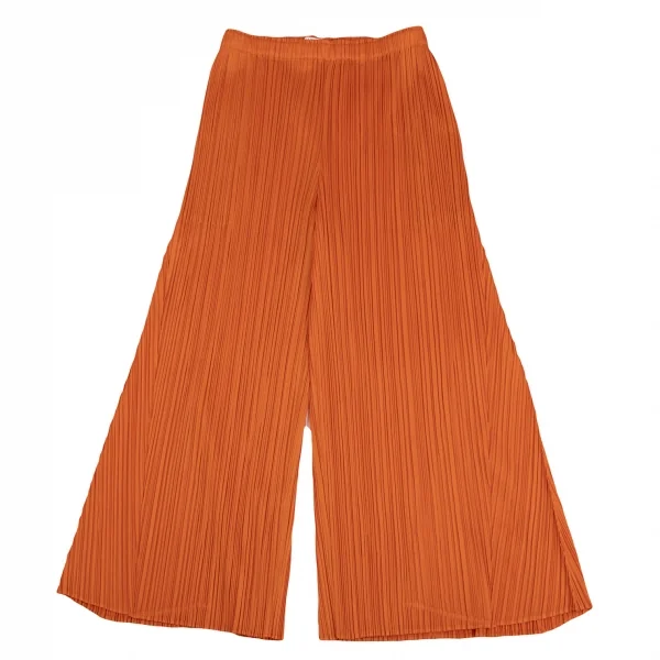 プリーツプリーズPLEATS PLEASE プリーツワイドパンツ オレンジ2 K-135172_001