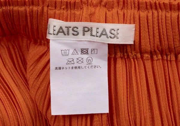 プリーツプリーズPLEATS PLEASE プリーツワイドパンツ オレンジ2 K-135172_013