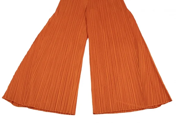 プリーツプリーズPLEATS PLEASE プリーツワイドパンツ オレンジ2 K-135172_007