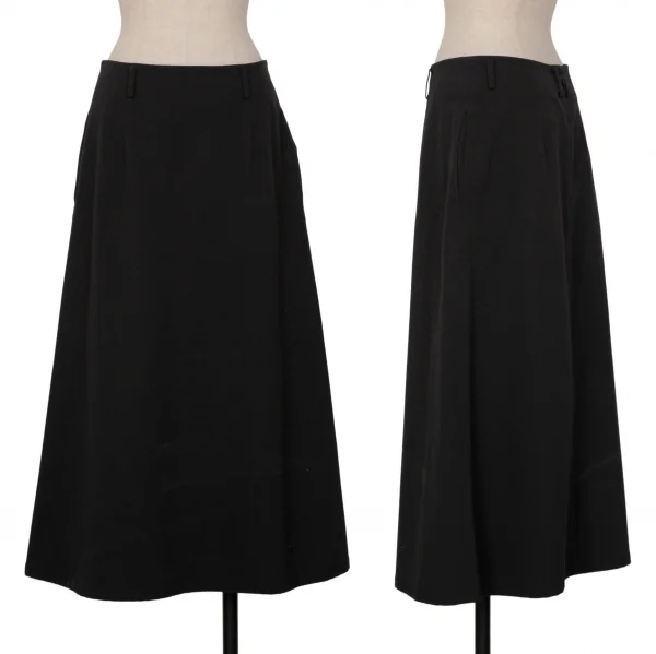ALFASPIN Poly Rayon Stretch Skirt Black S-M K-135207_001
