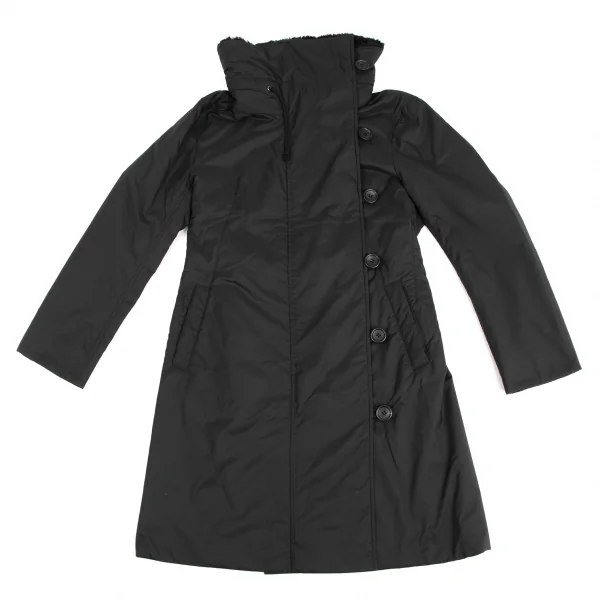 ISSEY MIYAKE Back Belt Fur Padded Coat K-135217_002