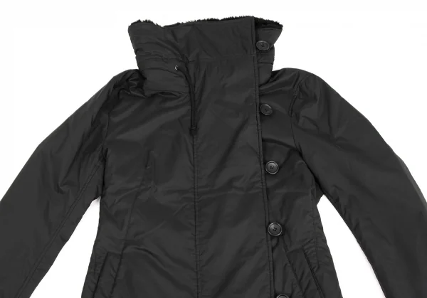 ISSEY MIYAKE Back Belt Fur Padded Coat K-135217_003