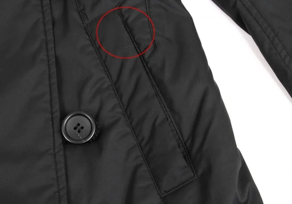 ISSEY MIYAKE Back Belt Fur Padded Coat K-135217_012