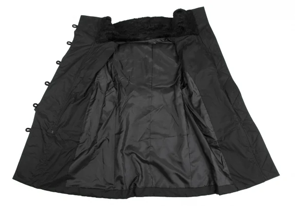 ISSEY MIYAKE Back Belt Fur Padded Coat K-135217_015