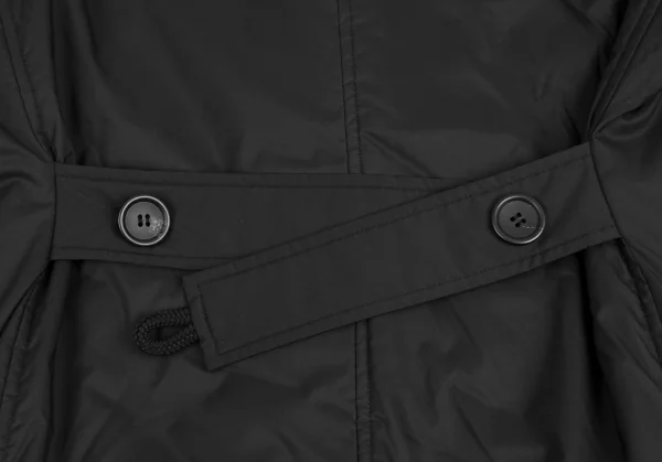 ISSEY MIYAKE Back Belt Fur Padded Coat K-135217_017