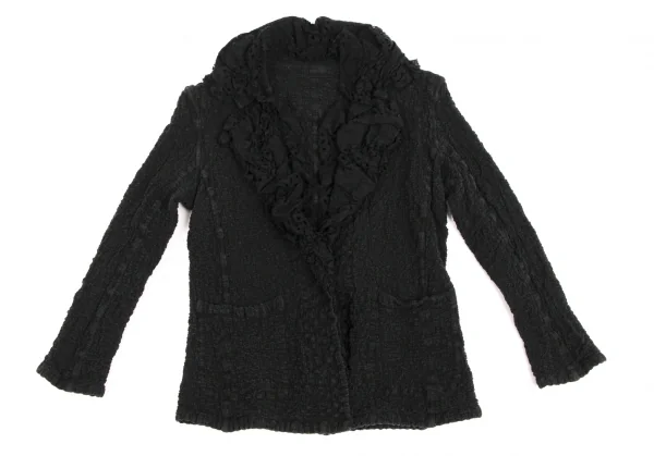 ISSEY MIYAKE me Cotton Ruffled Cauliflower Jacket K-135219_002