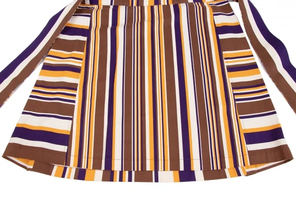 ISSEY MIYAKE A-POC Striped Belted Skirt K-135224_008