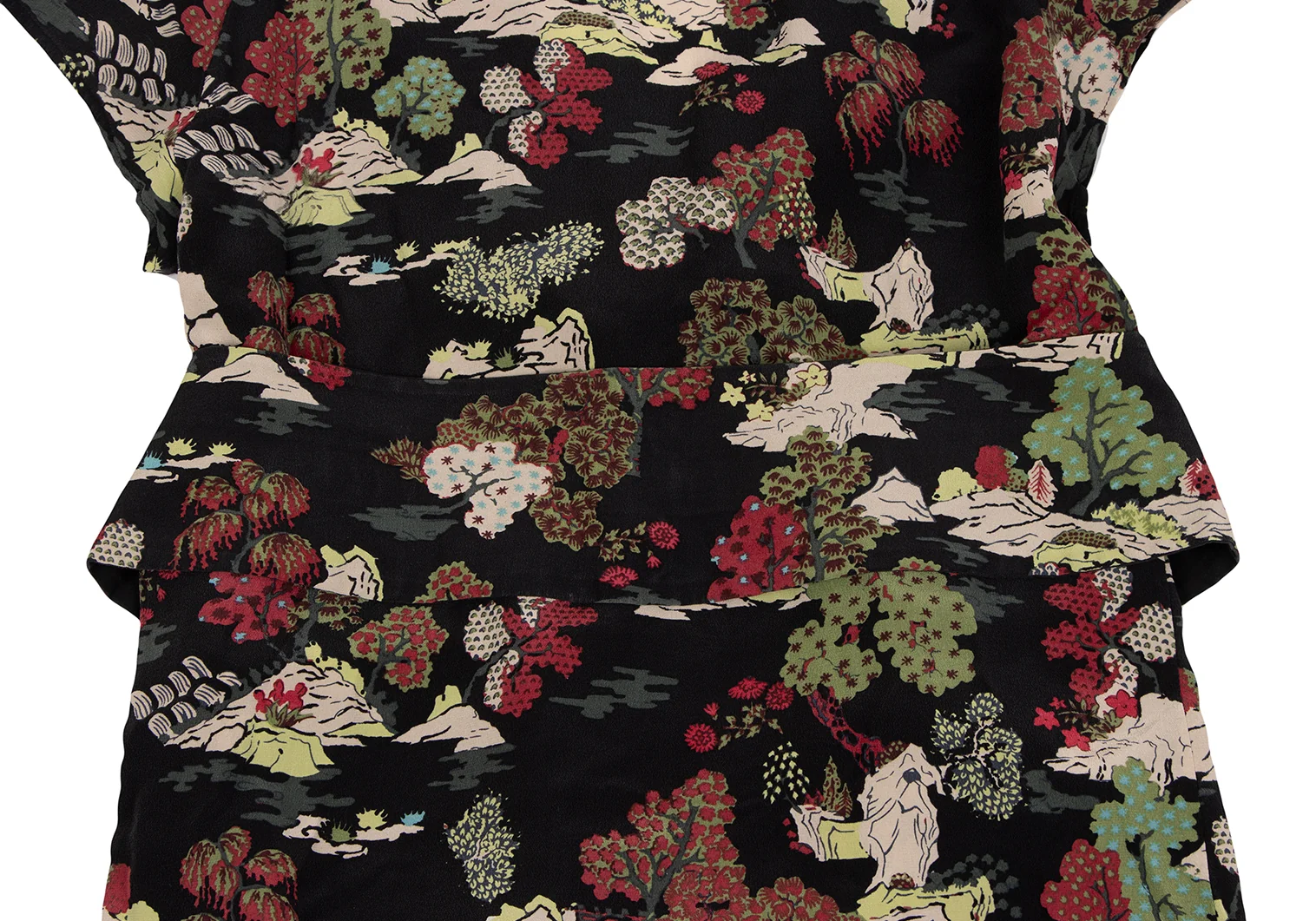 ケンゾージャングルKENZO JUNGLE シルク総柄ノースリーブベルト
