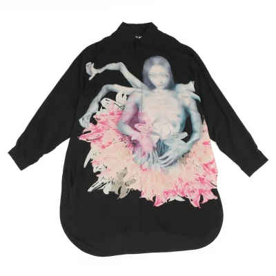 BLACK Scandal Yohji Yamamoto Suzume Uchida Printed Shirt